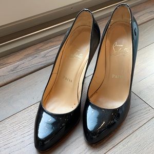 Christian Louboutin size 36 1/2. Black Patent